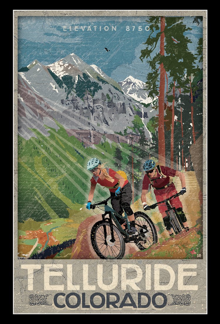 poster mountainbike Mountain Biking – Hook Telluride