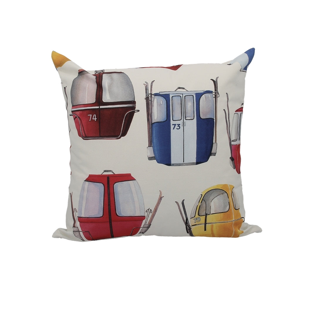 Cushion Cover Gondolas Blue Red Yellow 50x50cm