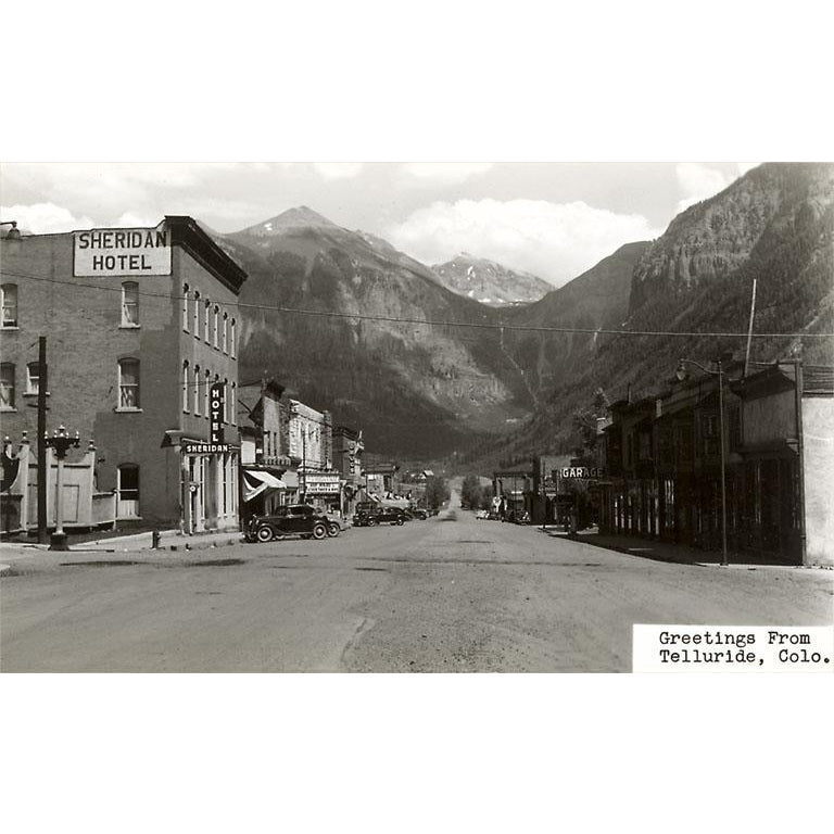 Telluride Main St. Summer Vintage Art Print
