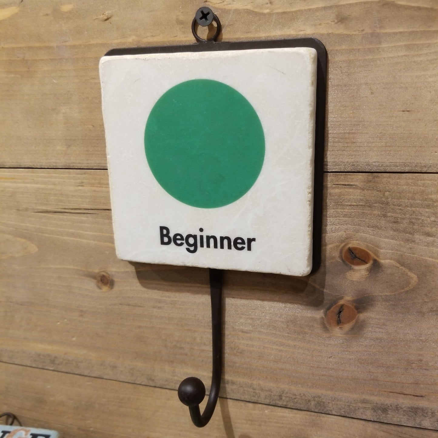 Ski Sign - Tile Hook - BEGINNER