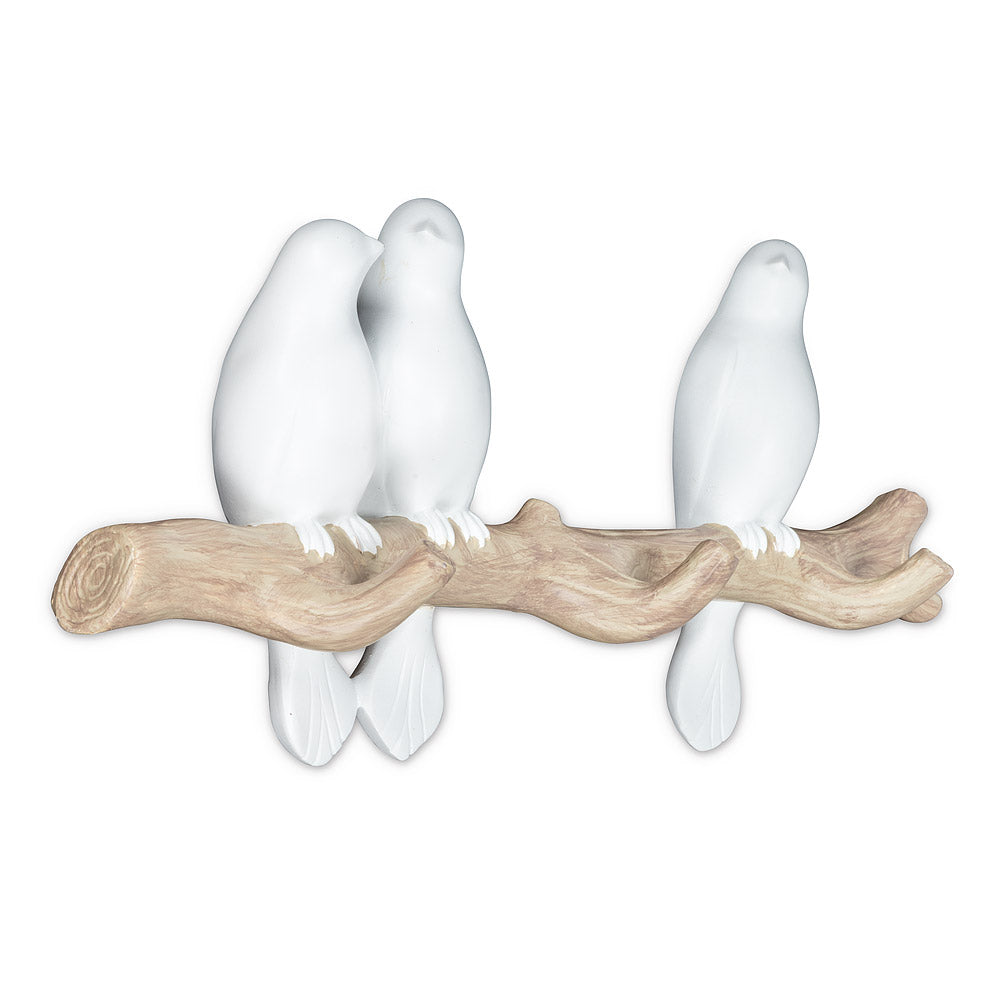 Triple Bird on Branch Hook