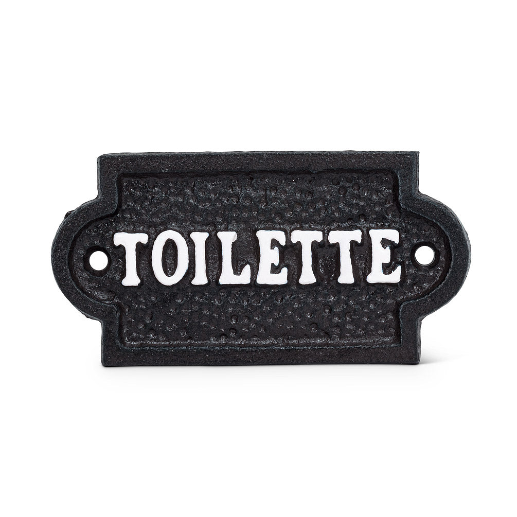 Small “Toilette” Sign