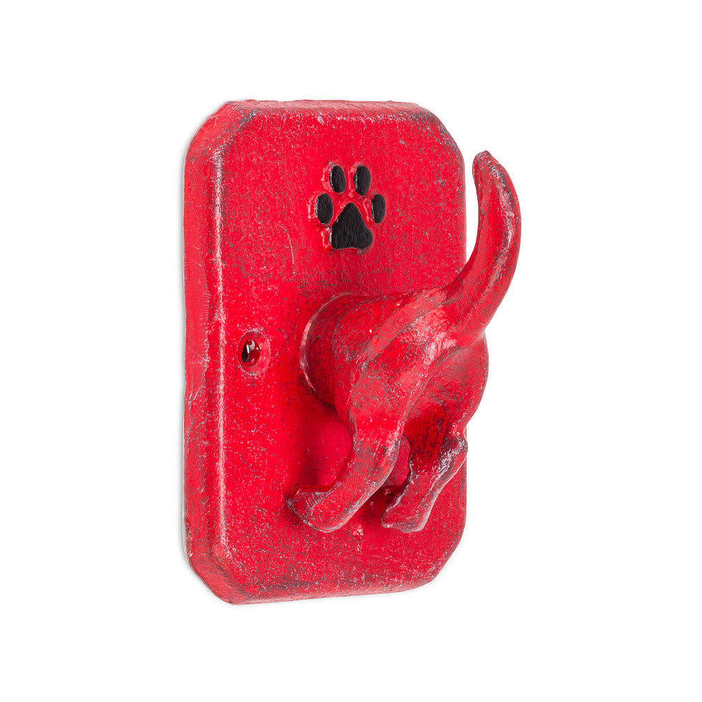 Dog Tail Leash Hook Antique Red