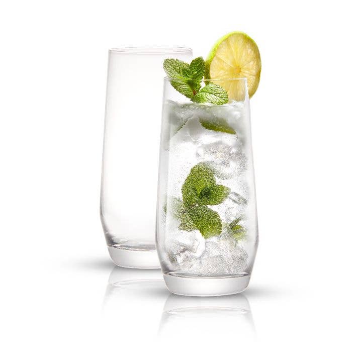 Gwen Highball Glasses Lead-Free Crystal