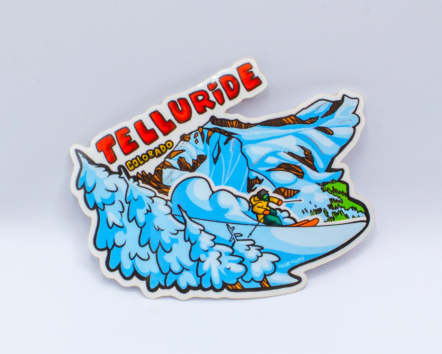 Telluride Skier Sticker