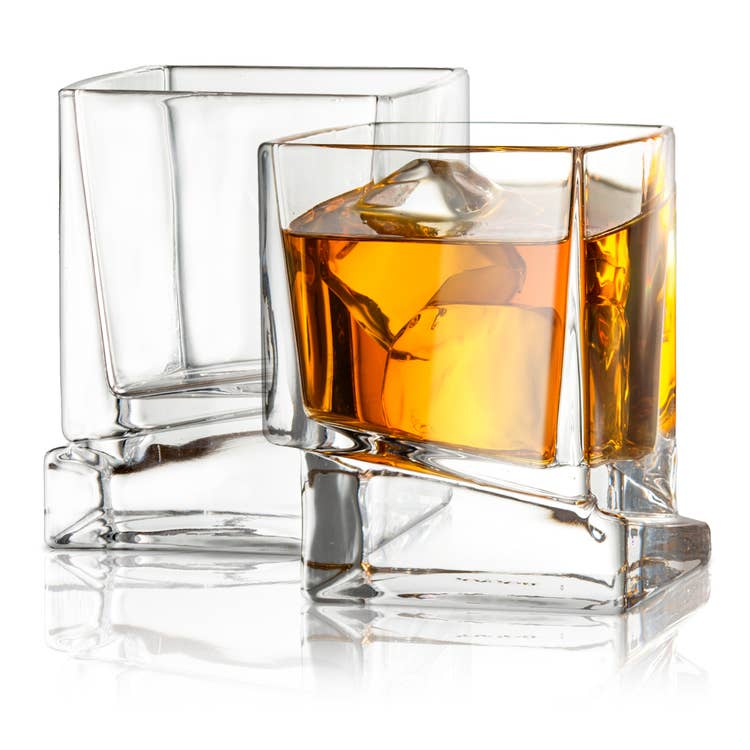 Carre Whiskey Glasses-Shatter Resistant Glass