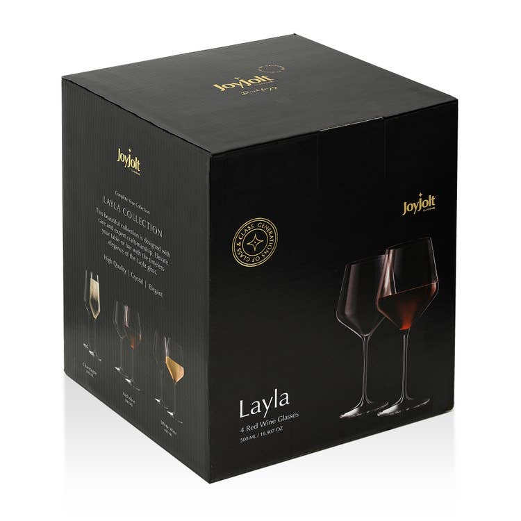 Layla Red Wine Glass Lead Free Crystal