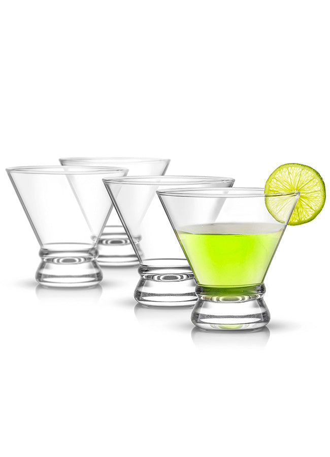 Afina Ribbon Martini Glasses - Shatter Resistant