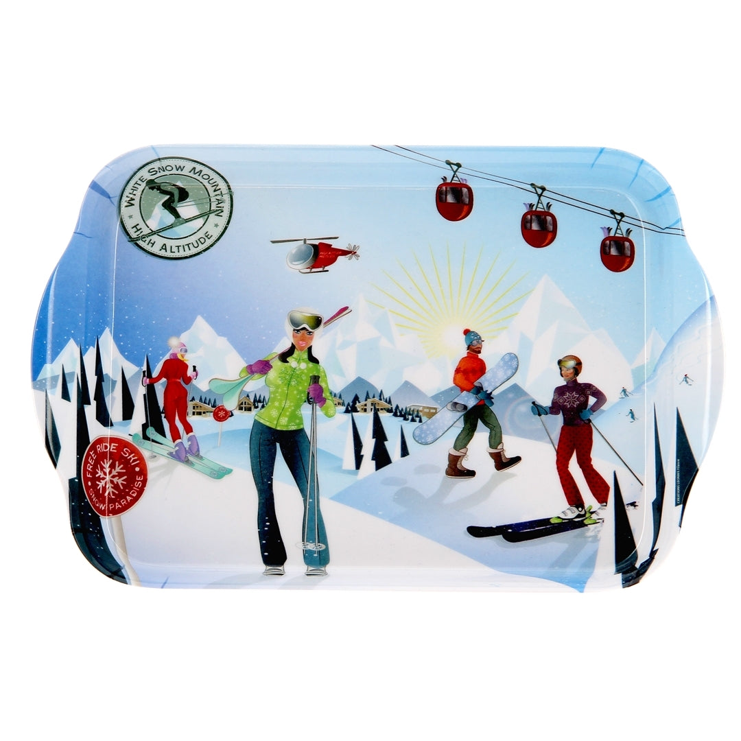 Neo Skiers Tray | Blue / Melamine