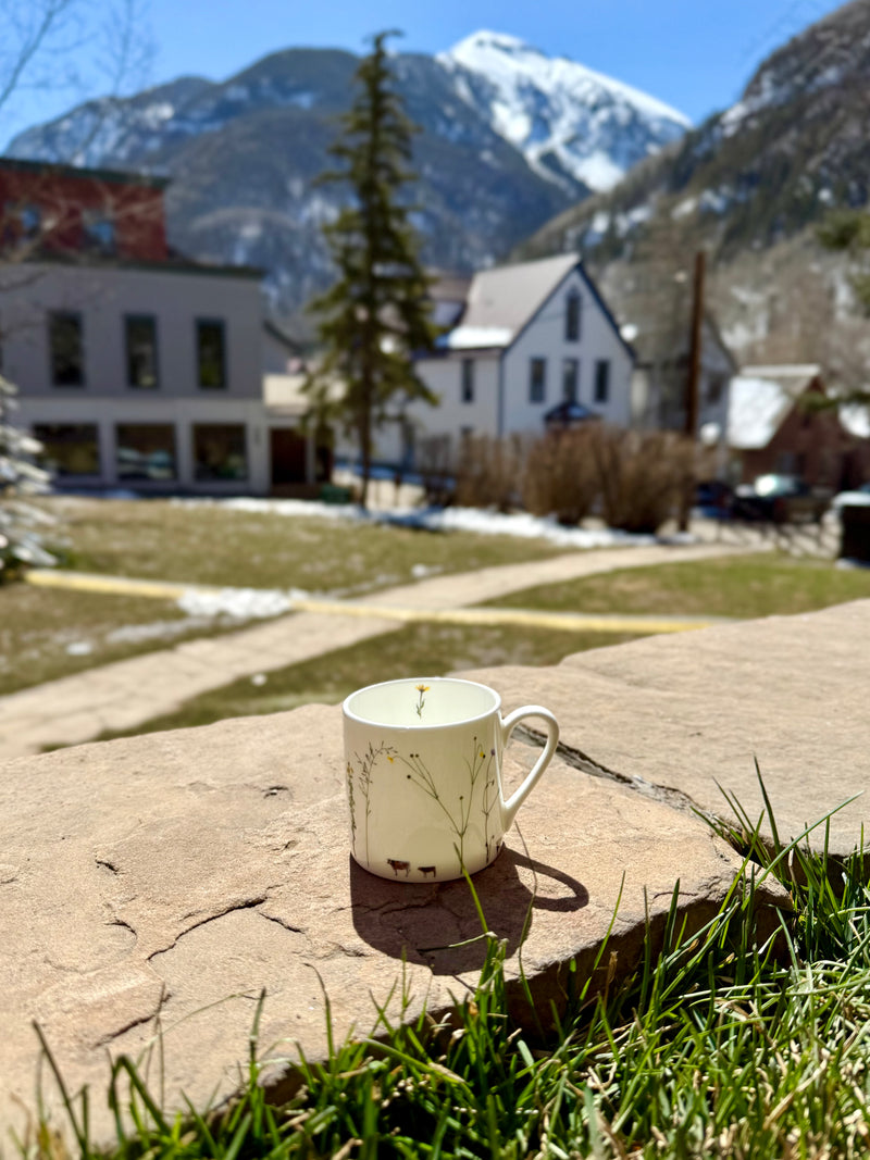 ESPRESSO CUP ALPINE FLOWERS