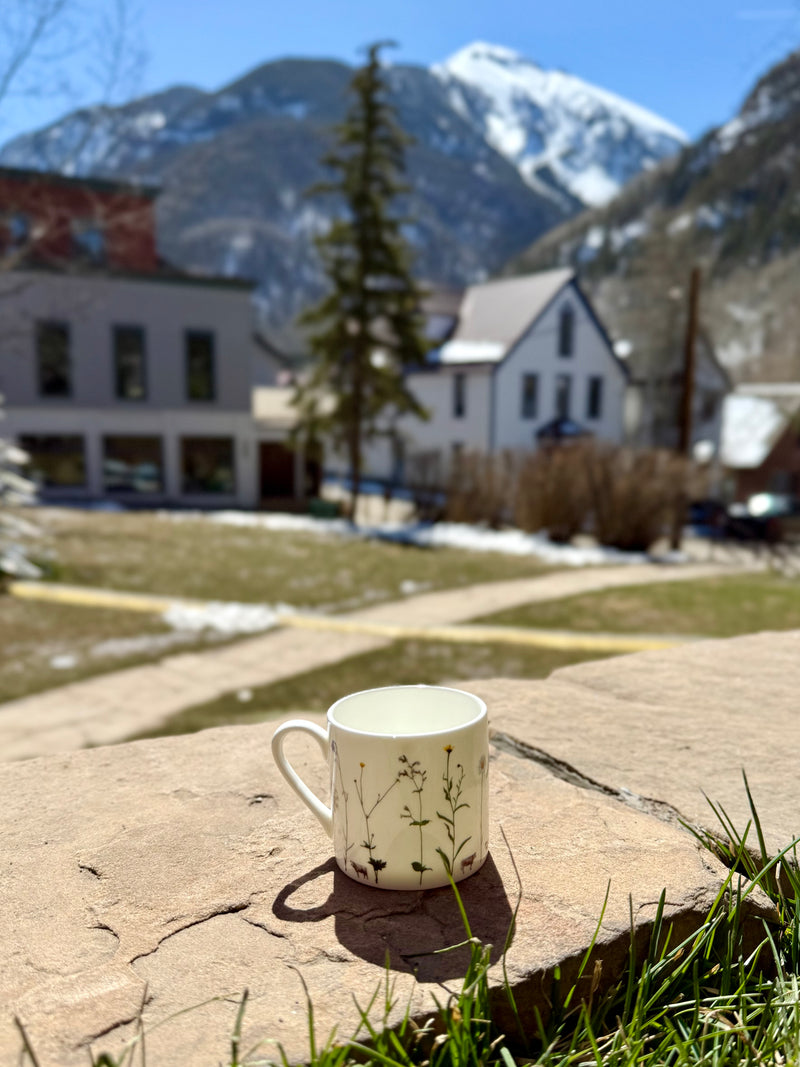 ESPRESSO CUP ALPINE FLOWERS