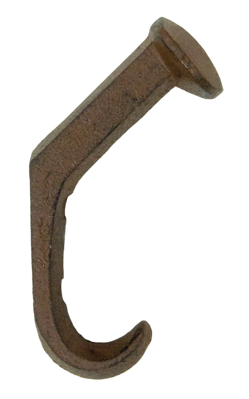 Railroad Spike Hook Brown
