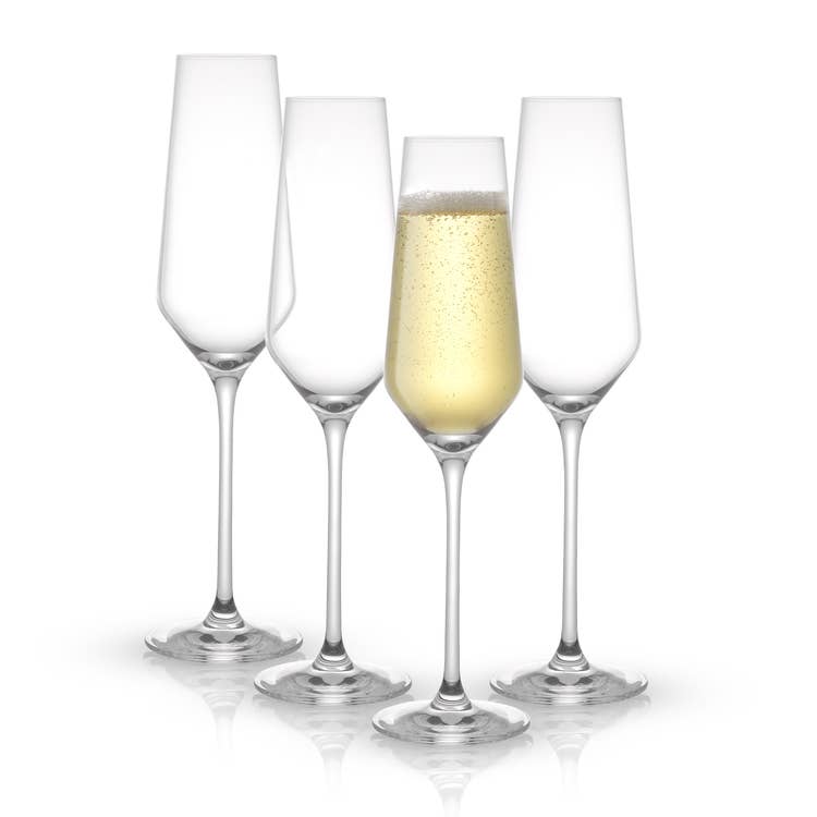 Layla Champagne Glass Lead-Free Crystal
