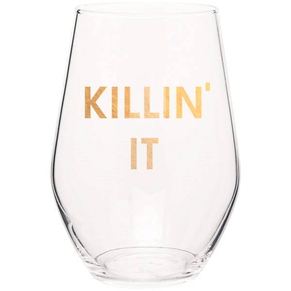 Killin It Stemless Wine Glass