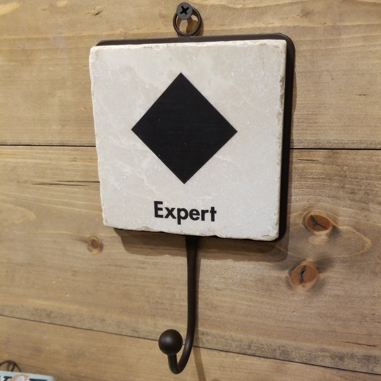 Ski Sign - Tile Hook - Expert