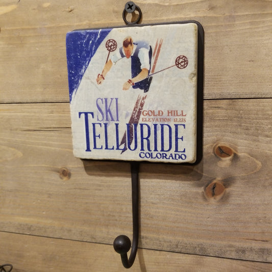 Telluride Vintage Ski Poster Hook - SKI TELLURIDE