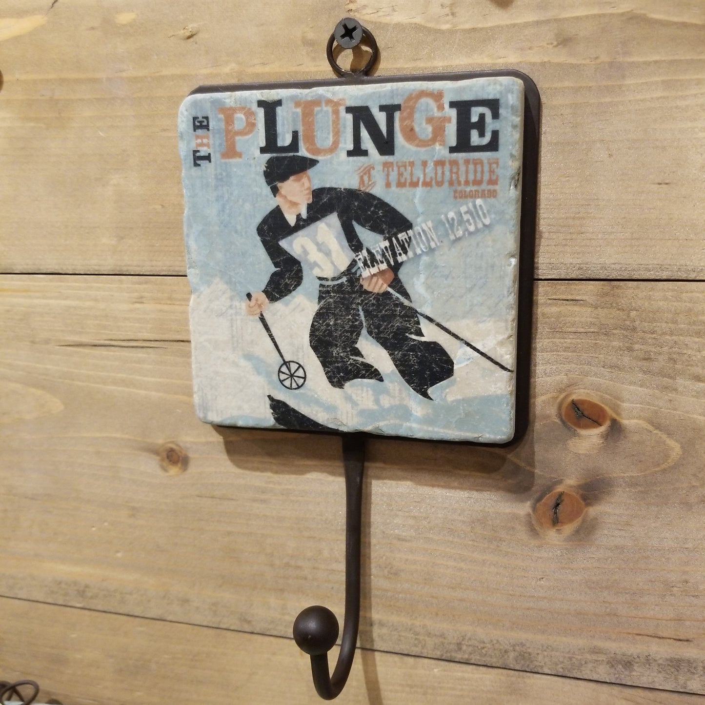 Telluride Vintage Ski Poster Hook - THE PLUNGE