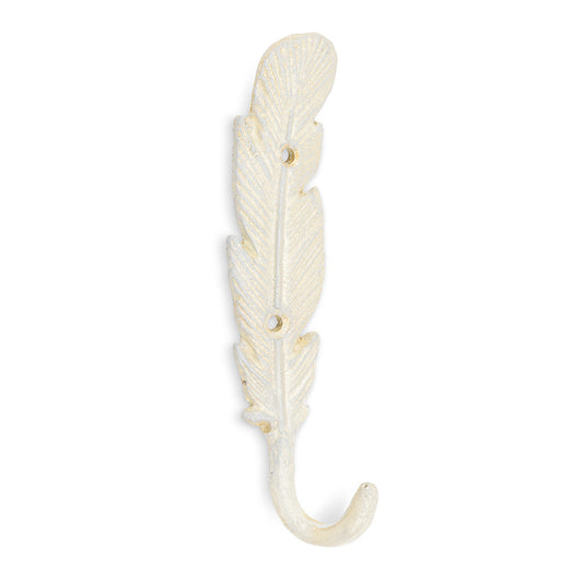 Slim Feather Hook White