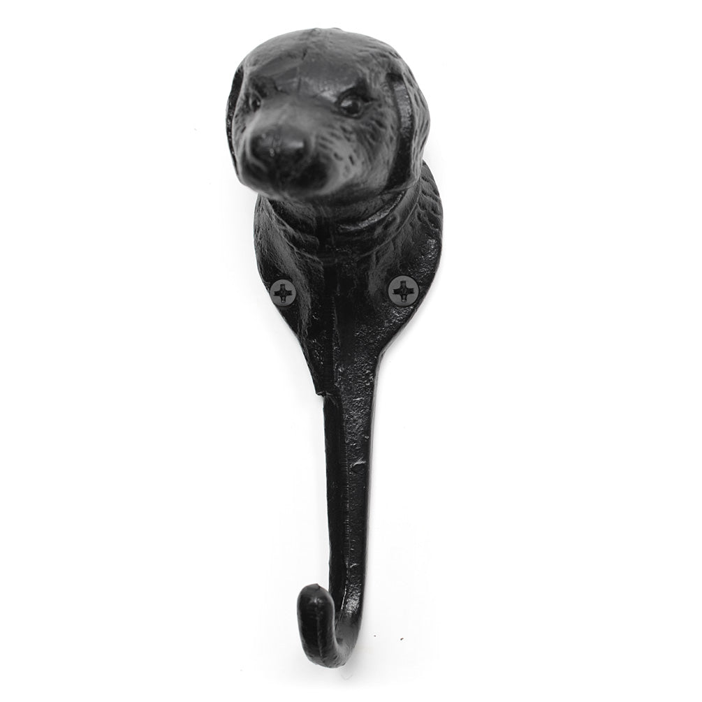 Dog Head Hook-Black