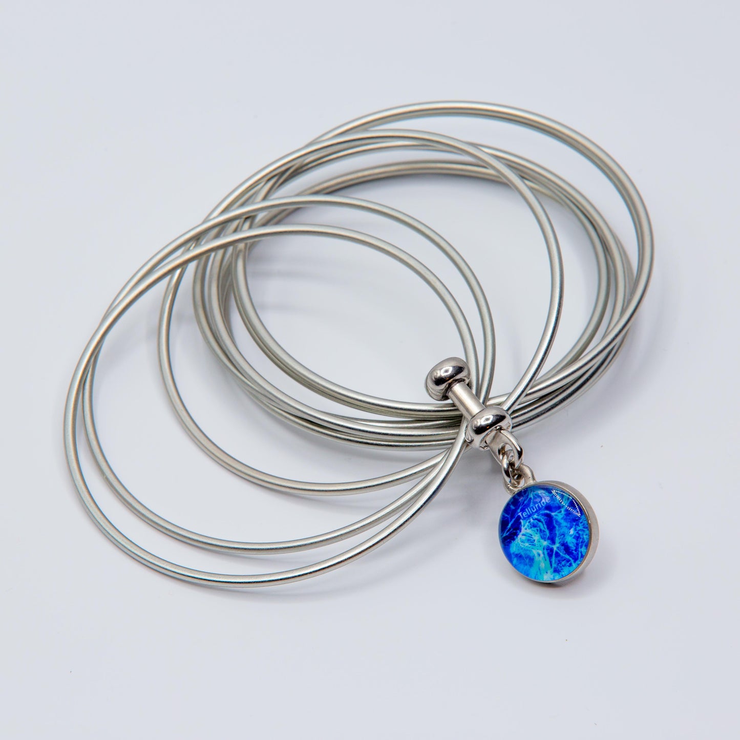 Pewter Multi Bangle Shackle Bracelet - Large