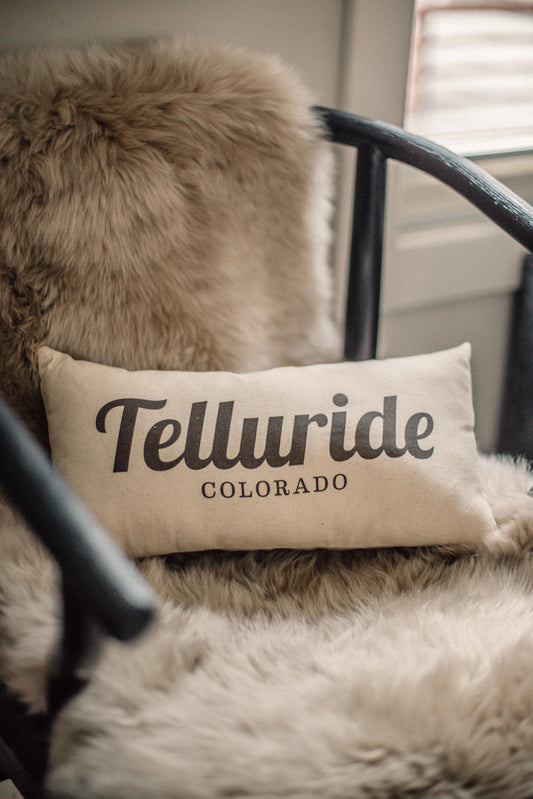 Hand Made Telluride Home Town Pillow