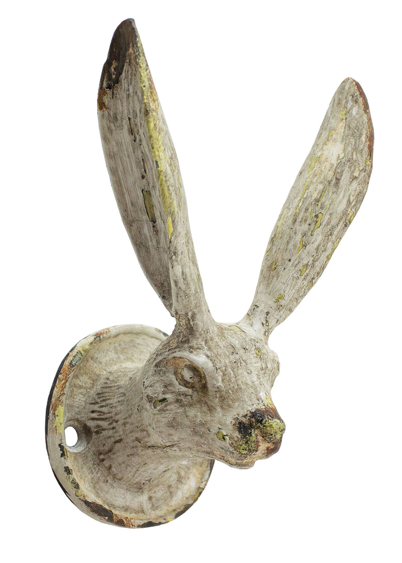 Rabbit Ears Hook - Pewter/Ant. White