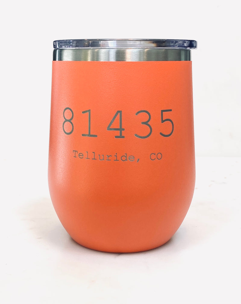 12oz Wine Tumbler Custom - Coral by HOOK Telluride