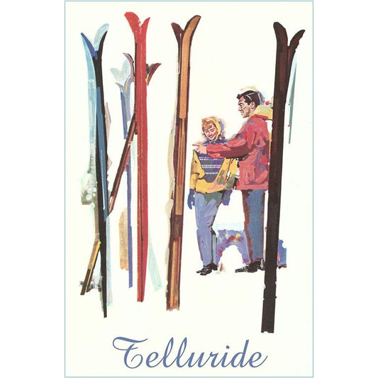 CO-287 Skiers Vintage Art Print