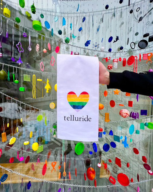 Telluride Rainbow Heart T-Towel