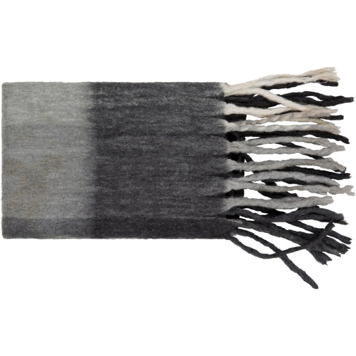 Lanose Throw 50x60" Lt Grey Charcoal